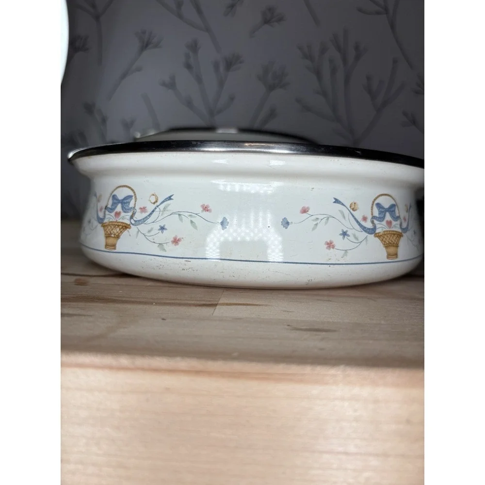 VTG Enamel Floral 8.75
